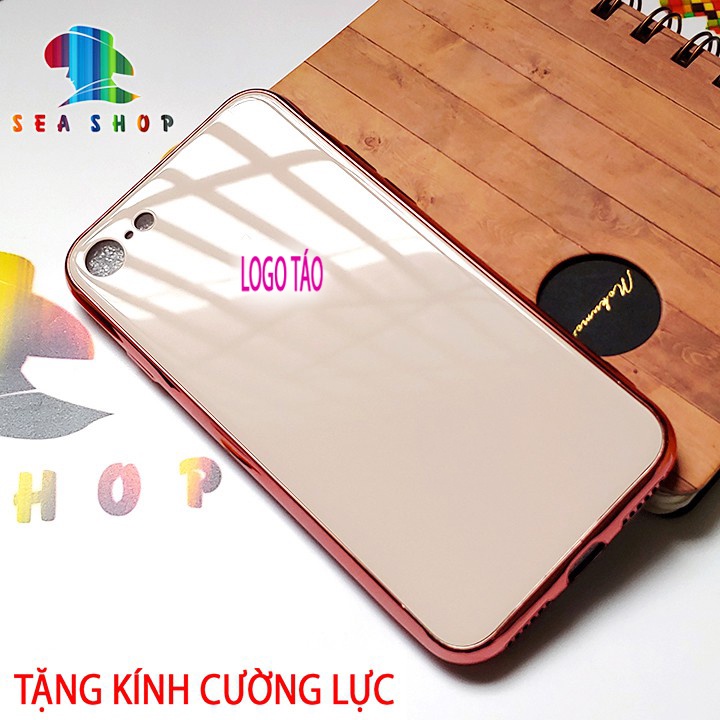 [TẶNG CƯỜnG LỰC] Ốp lưng iPhone 7 - iPhone 8 lưng kính CAO CẤP