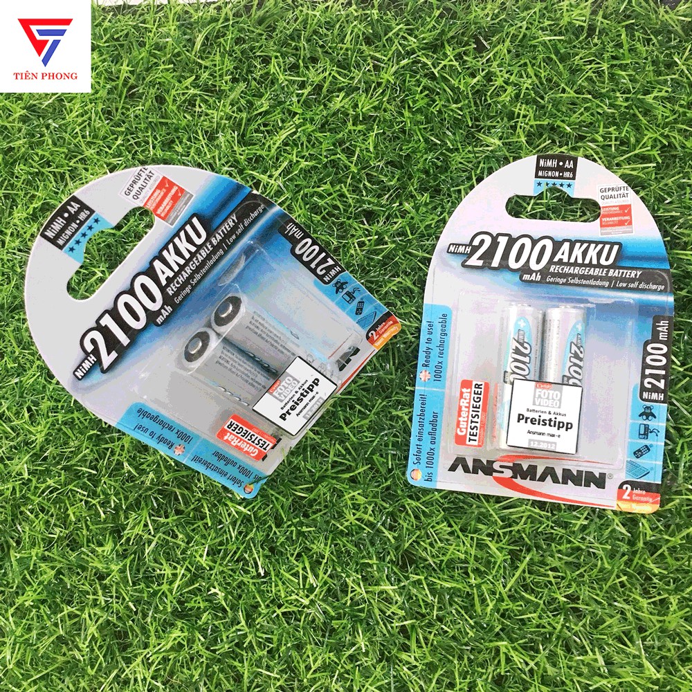 [FREESHIP] Pin sạc Ansmann tiểu AA 2500Mah, 2100mah Chính hãng