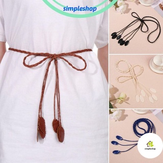 Thắt lưng dây da buộc eo dành cho nữ phối đầm xinh xắn