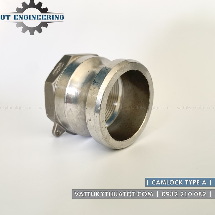 Khớp nối nhanh Camlock inox 304 | Kiểu A | Size DN40-DN80