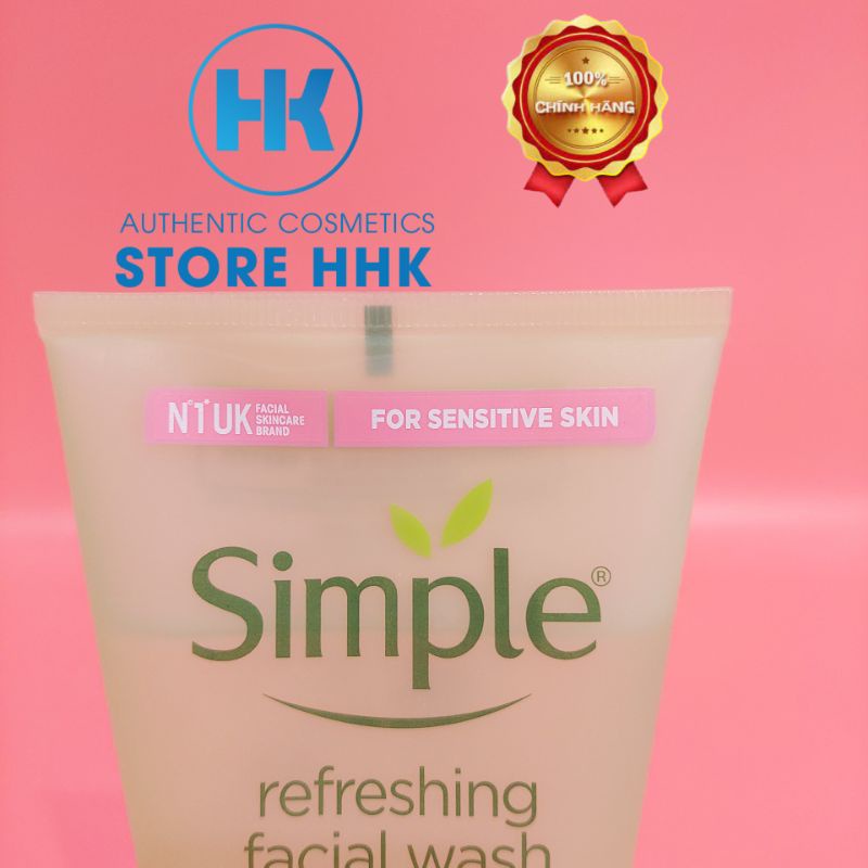 Sữa Rửa Mặt Simple Gel Kind To Skin Refreshing Facial Wash Gel 150ml | BigBuy360 - bigbuy360.vn