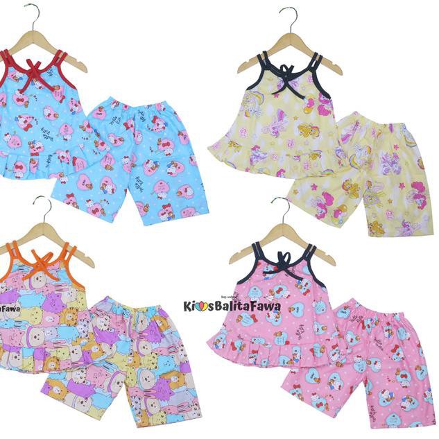 Set Đồ Bộ Ngắn In Hình Hello Kitty Dễ Thương Cho Bé Từ 4 Tuổi - 3-4 Tuổi