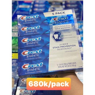 kem đánh răng Crest 3D white 5 pack