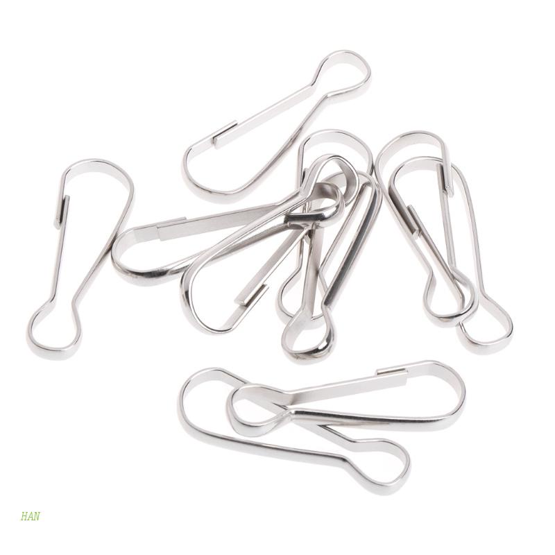 Set 10 Móc Treo Đồ Chơi Bằng Thép Không Gỉ Cho Vẹt