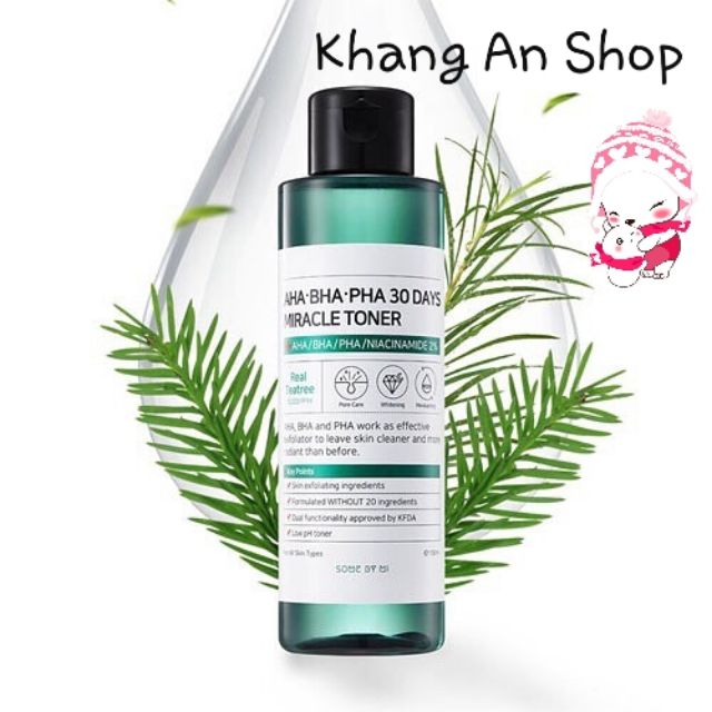 Nước Hoa Hồng AHA BHA PHA 30 Days Miracle Toner Some by Mi 150ml