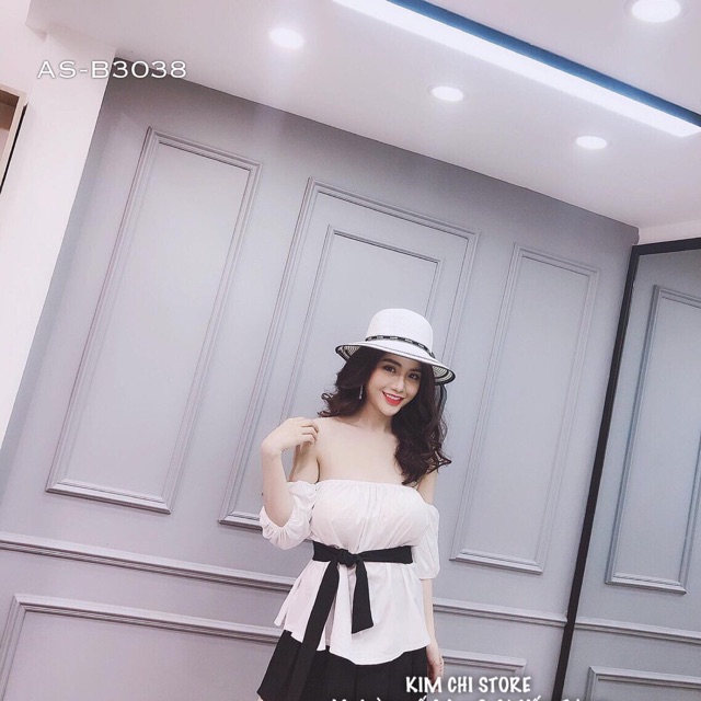 ❌❌ Set áo trễ vai cột eo váy xoè ✅ 210k ✅ Xuất xứ : Việt Nam 💥 CL : chất tuyết thái