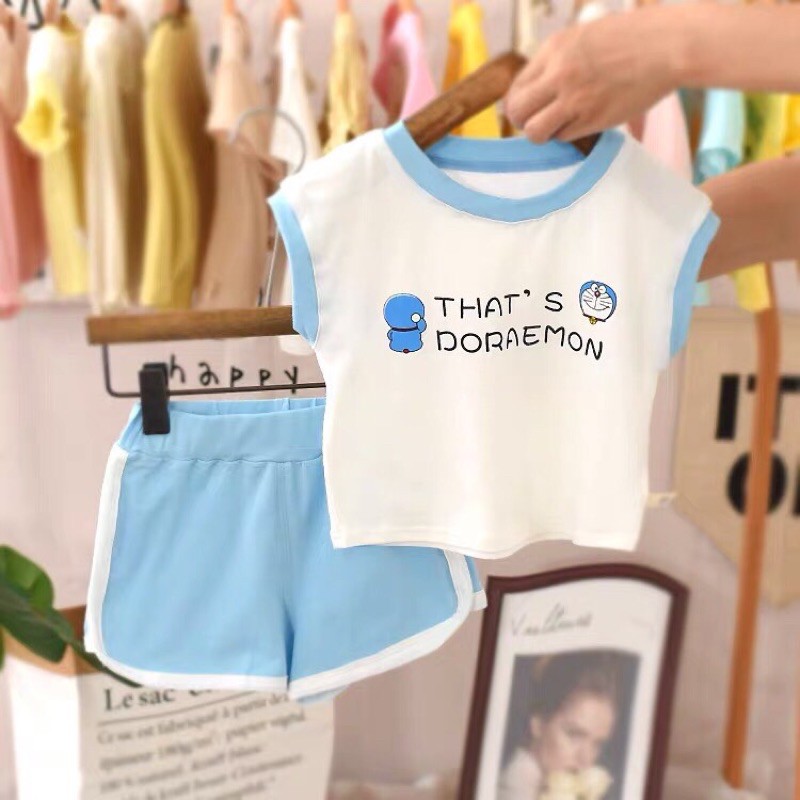 ( Xả kho)Bộ ba lỗ Doremon cho bé trai/ bé gái