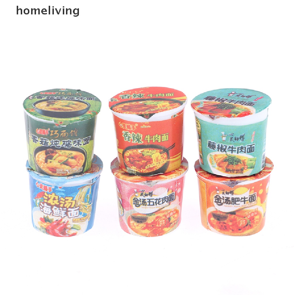 Set 5 Mô Hình Mì Ăn Liền Tỉ Lệ 1 / 12 Trang Trí Nhà Búp Bê