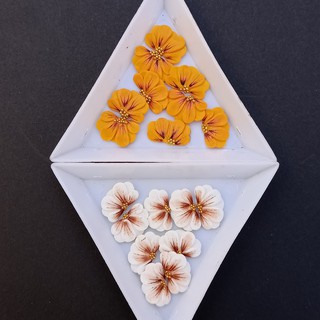 Hoa hướng dương nửa - Hoa bột đính móng HN28