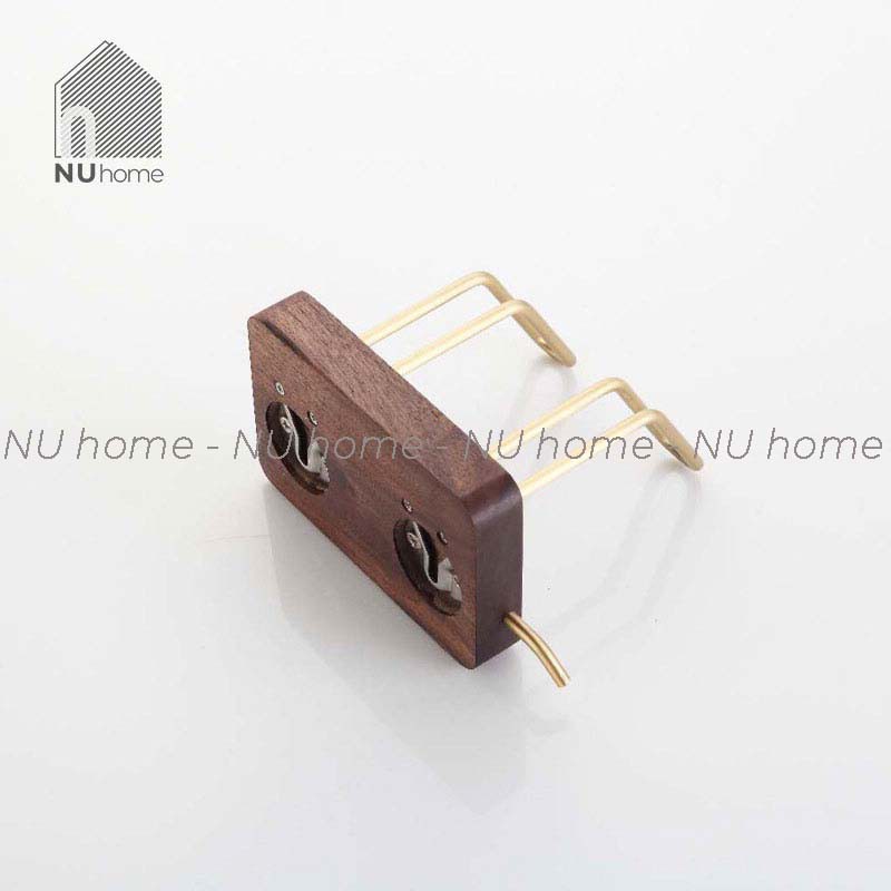 nuhome.vn | Giá gác máy sấy tóc - Horu, giá treo máy sấy bằng gỗ đẹp mắt sang trọng, phụ kiện treo máy sấy tóc bằng gỗ