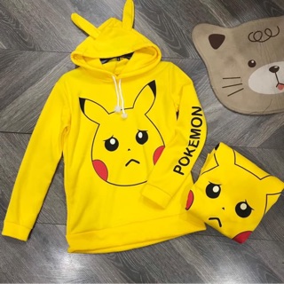 Áo pikachu có nón và cầu vồng 🌈 🌈 🌈(combo 3 áo)