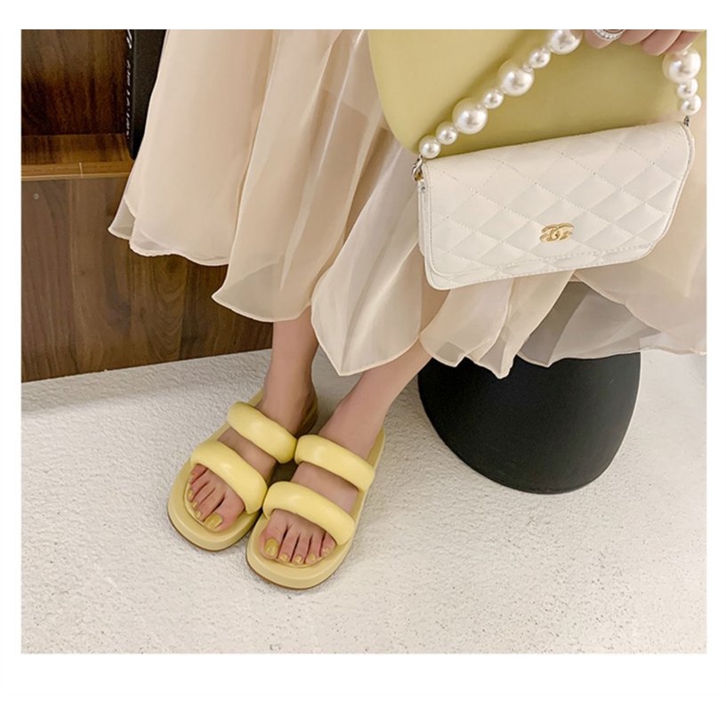 Slipper đế dày mềm mại thoải mái dễ phối đồ hợp thời trang phong cách mới