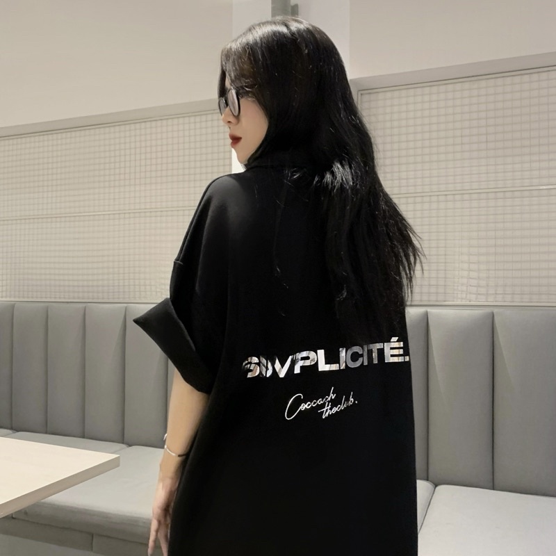 Áo thun polo SIMPLICITE’ form rộng unisex by COCCACH