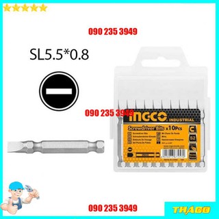 Mũi bắt vít bake dẹp 50mm pz1 pz2 pz3 ph1 ph2 ph3 sl chuôi lục giác ingco 1234