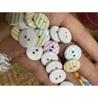 ☘️Cúc áo gỗ in hoa văn☘️