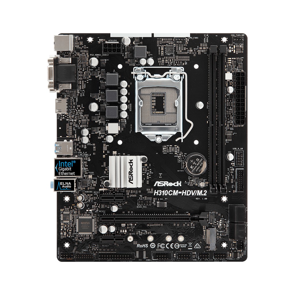 Bo mạch chủ Asrock H310CM-HDV - Mainboard Asrock H310 HDV qua sử dụng | BigBuy360 - bigbuy360.vn