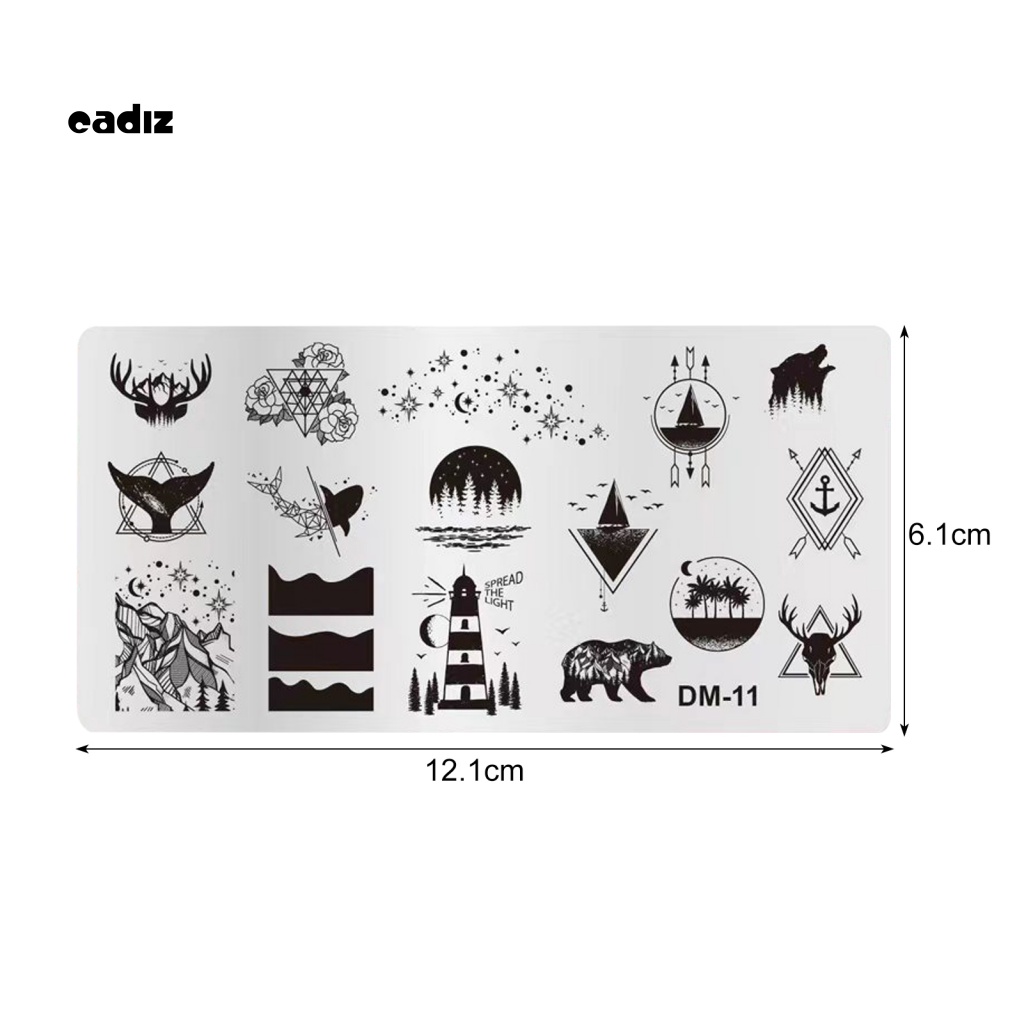 Khuôn Cắt Móng Tay Nghệ Thuật Cứng Chống Biến Dạng DIY