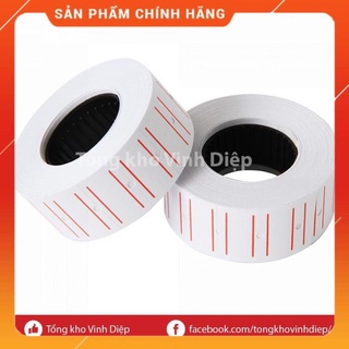 01 cuộn giấy ghi dán giá tiền, băng dính dán giá đủ màu - Hàng loại 1