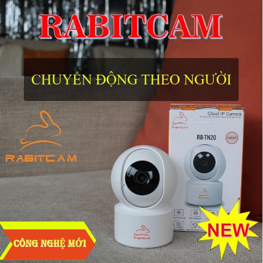 Camera Wifi 360 Độ RABITCAM  2.0 Mpx full HD1080 (Kèm Thẻ 32G Lưu Trữ 15 Ngày) Chuẩn Nén H265+ Đàm Thoại 2 Chiều | WebRaoVat - webraovat.net.vn