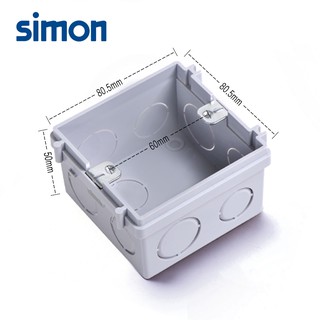 Đế âm âm tường chuẩn vuông Simon SED1A076