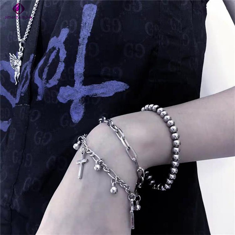 Vòng Tay Hợp Kim Mặt Hình Thánh Giá Phong Cách Hip Hop Cho Nữ | BigBuy360 - bigbuy360.vn