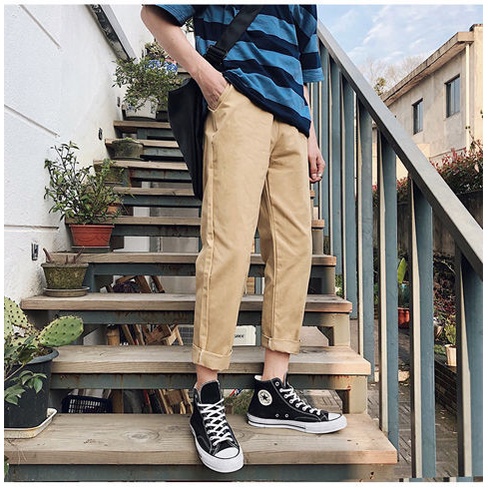 Quần Kaki Baggy  Cạp Chun Nam Nữ Unisex cao cấp