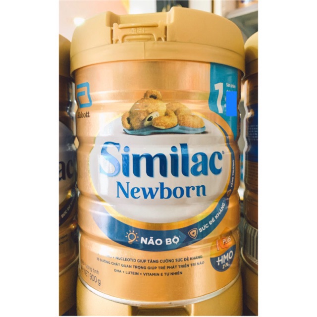 Sữa bột Similac Newborn IQ Plus HMO 1 900g ( Mẫu Mới )