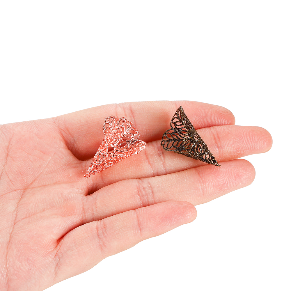 Set 20 charm ST.KUNKKA phụ kiện làm trang sức hình hoa xinh xắn 23x18mm