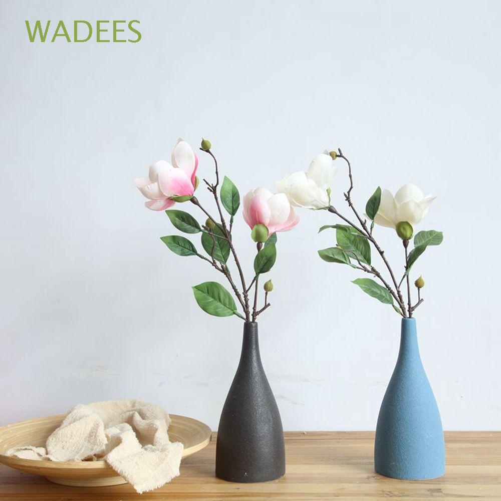 WADEES Silk Fake Flowers Orchid Party Supplies Artificial Flower 42cm Bouquet Single Branch Simulation Flower Wedding Gifts Floral Home Decor/Multicolor