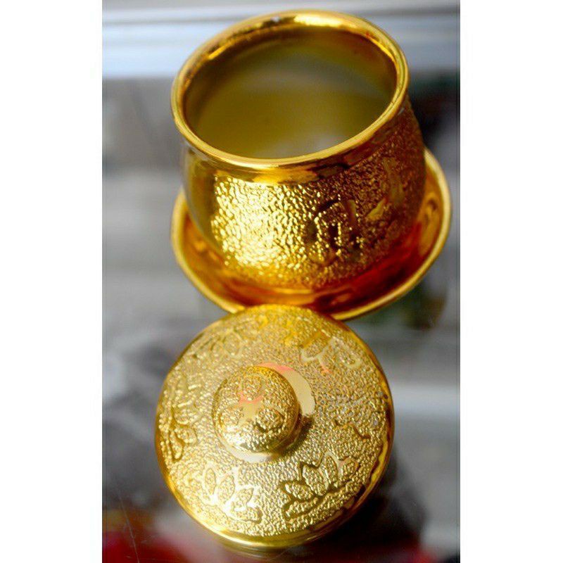 Ly nước thờ cúng kim sa vàng