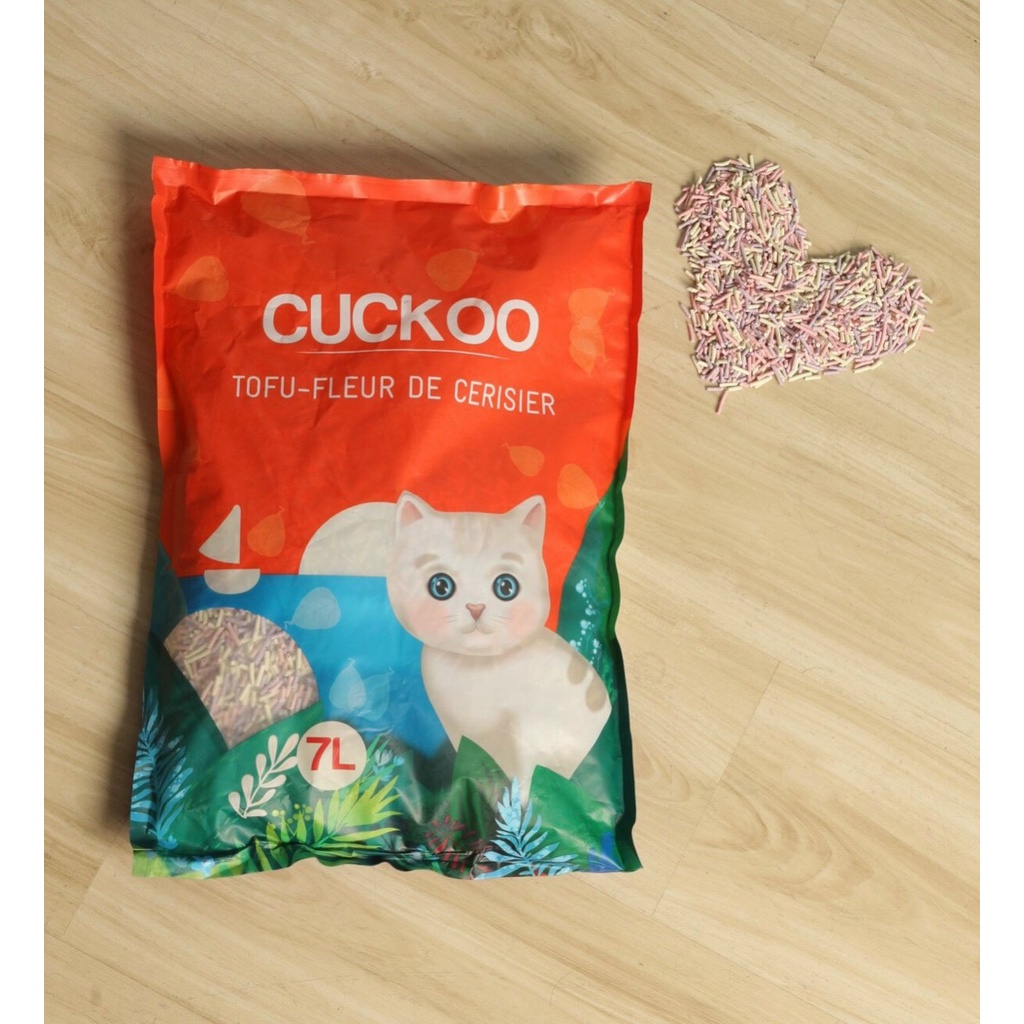 Cát đậu nành CUCKOO TOFU 7L - CÁT VỆ SINH CHO MÈO