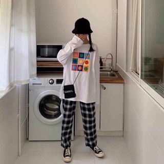 [HÌNH_THẬT_CUỐI]Quần caro pants basic ( đen-đỏ)