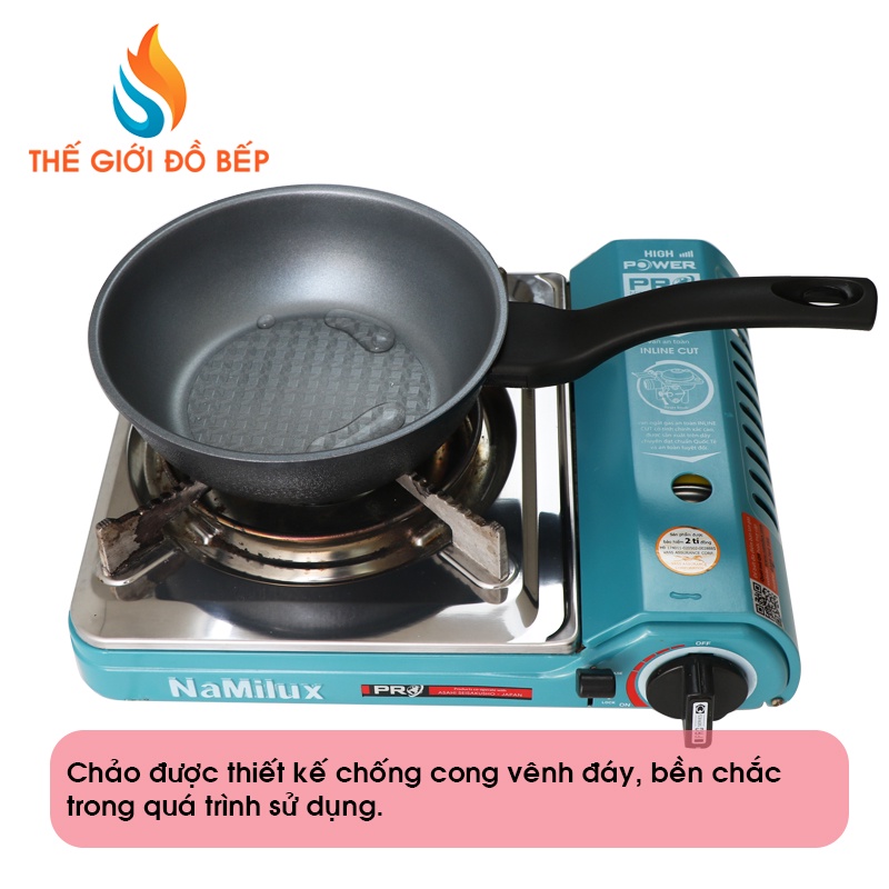 Chảo Chống Dính Ecoramic 18cm Sâu Lòng Không Từ - Chảo Sâu Lòng, Siêu Chống Dính - Chính Hãng Hàn Quốc