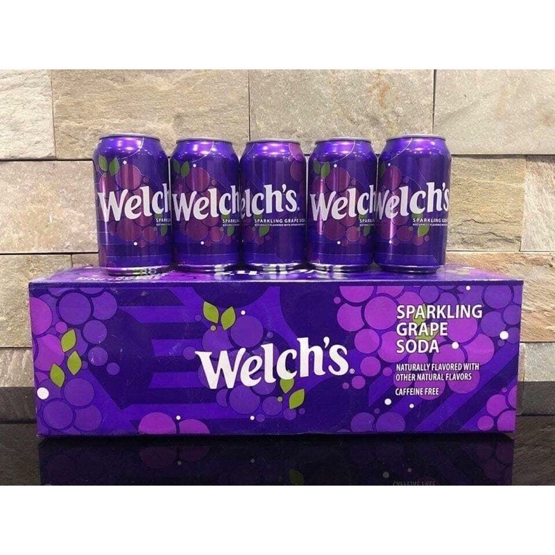 Nước Ngọt Welch’s Hương Nho – Lon 355ml – Thùng 12 Lon