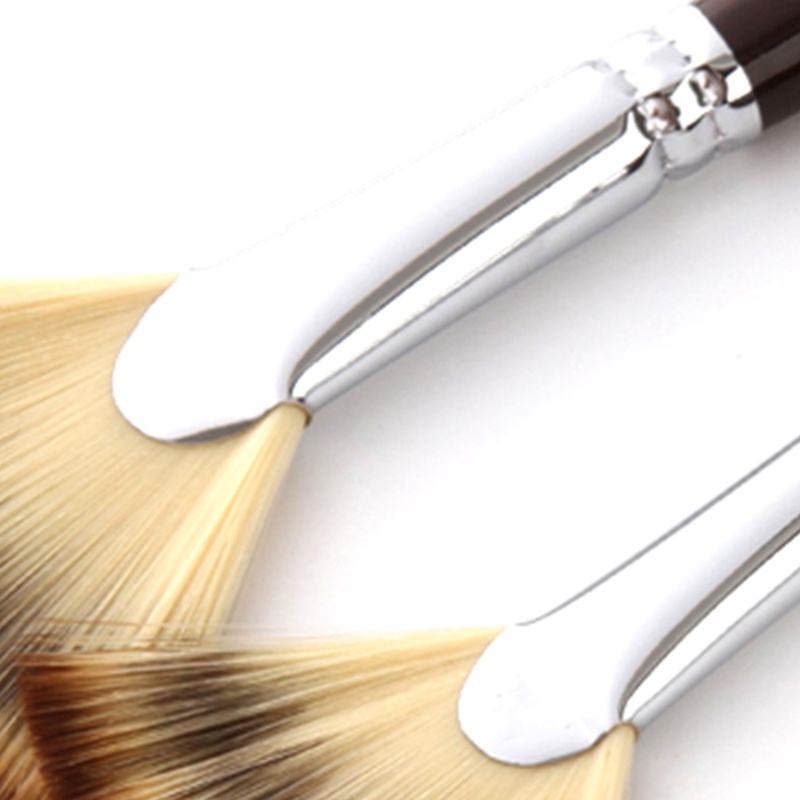 Set 6 Cọ Vẽ Tranh Sơn Dầu Nghệ Thuật DIY Hình Quạt Tay Cầm Bằng Sợi Nylon