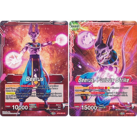 Thẻ bài Dragonball - TCG - Beerus | Beerus, Furious Strike / BT8-002'