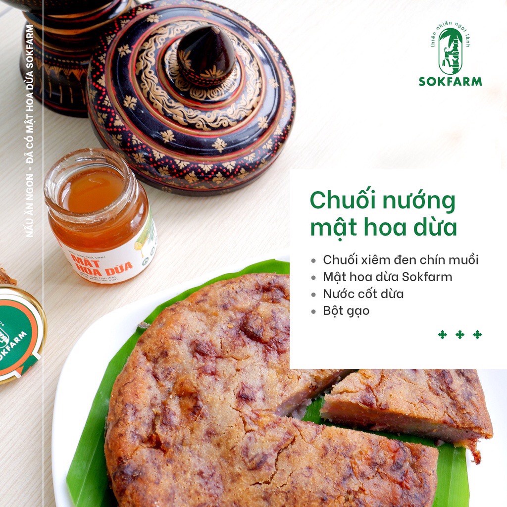 [CHÍNH HÃNG] Đường Hoa Dừa Sokfarm 135gr và 250gr/ Túi xuất khẩu USA