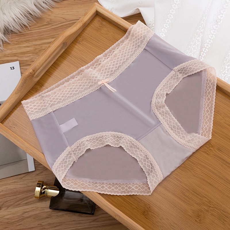 Quần Lót Lụa Lạnh Không Đường May plus size Cho Nữ