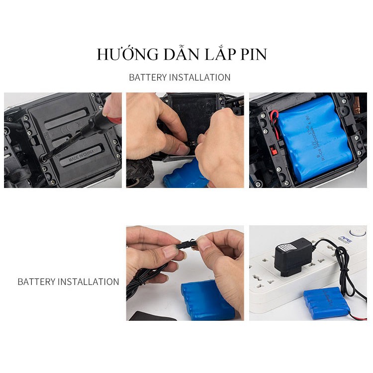 Đồ chơi xe ô tô điều khiển từ xa địa hình dành cho bé