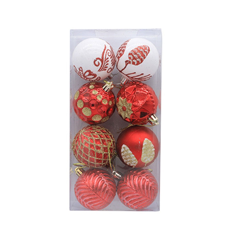 Set 8 Trái Châu Trang Trí Cây Thông Noel