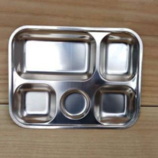 KHAY CƠM INOX 5 NGĂN CẠN (BÉ)