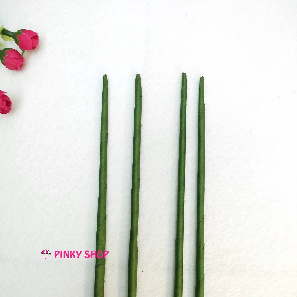 Cành sắt bọc nhựa làm hoa handmade 2mm x 30cm Pinky Shop mã CSNH1