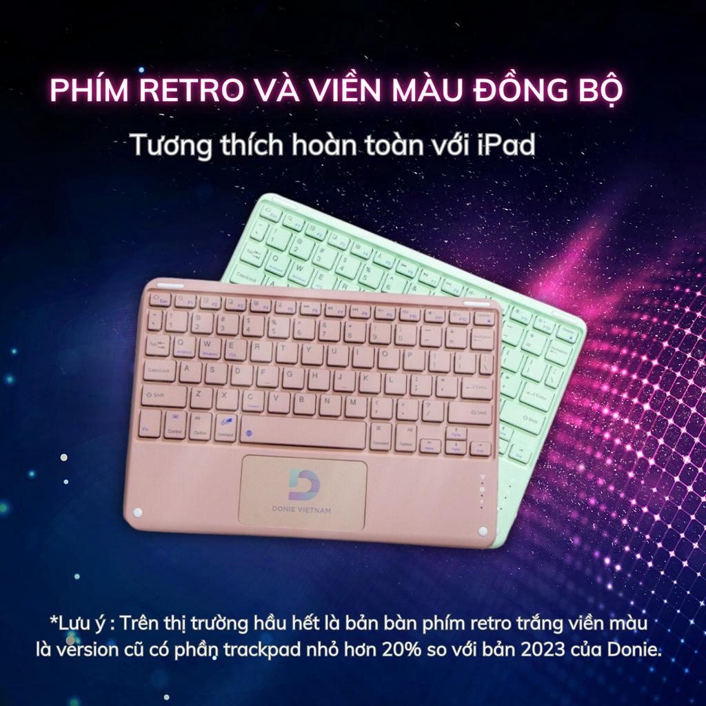 Bao Da Ipad Kèm Bàn Phím Bluetooth Folio Có Trackpad - Vỏ Case Ốp Lưng Cho Ipad Pro 11 Air 4 5 Gem 7 8 9 10 10.2