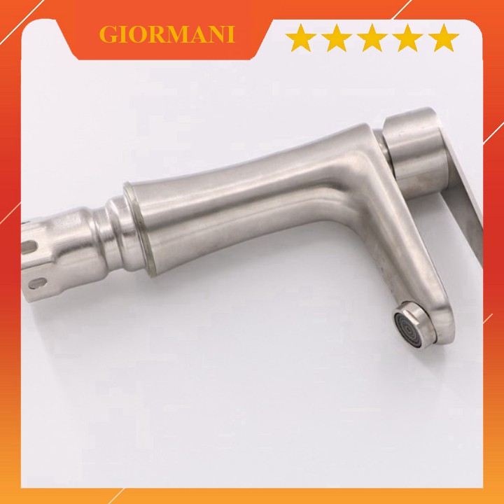Vòi rửa mặt, Vòi chậu lavabo nóng lạnh inox 304 SNL30 tặng đôi đây cấp inox
