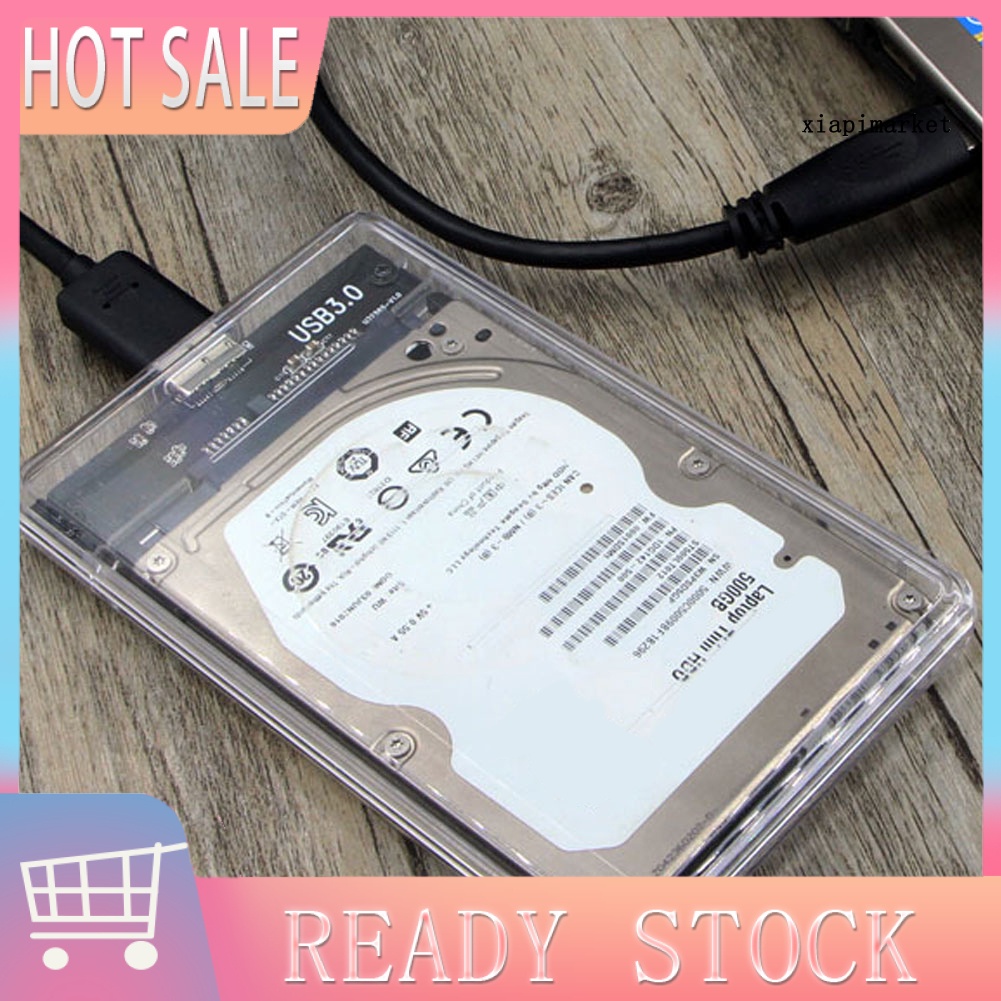 Hộp Đựng Ổ Cứng Ngoài Trong Suốt 2.5 Inch Sata Sang Usb3.0 | BigBuy360 - bigbuy360.vn