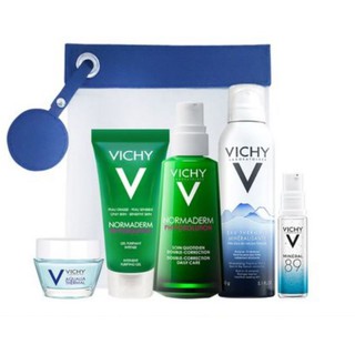 Bộ chăm sóc da chuyên sâu dành cho da dầu mụn Vichy NỏmadermPhytosolutionss pass