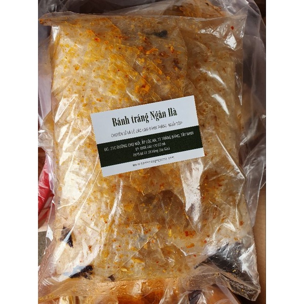 Bánh tráng rong biển, bánh tráng sa tế gói 500g Ngân Hà