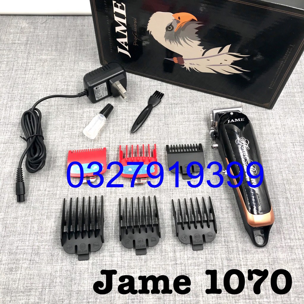 ✅Free Ship✅  Tông đơ cắt tóc chuyên nghiệp lưỡi kép JAME 1070