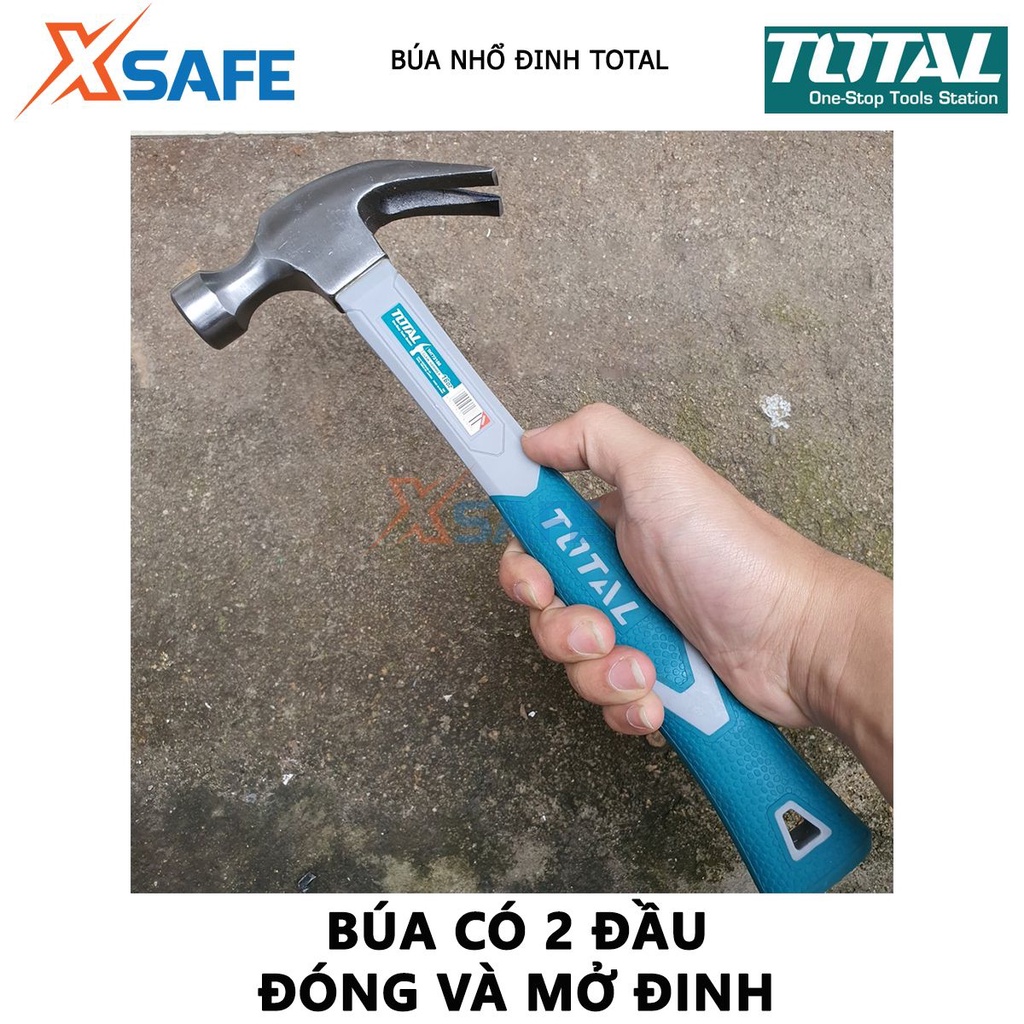 Búa cầm tay mini TOTAL đầu thép carbon 45# chịu nhiệt, độ cứng vượt trội - [XSAFE]