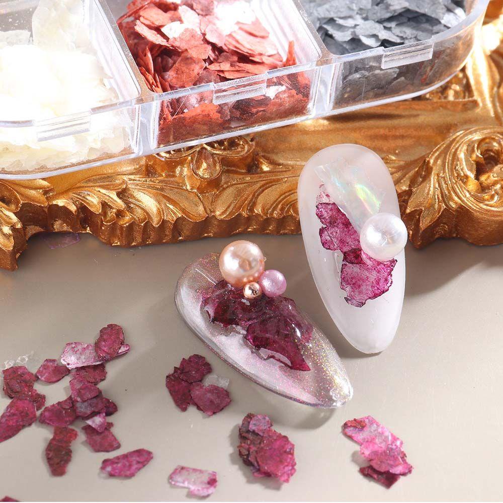 Miếng Dán Trang Trí Móng Tay 3D Hình Vỏ Sò Phong Cách Nhật Bản